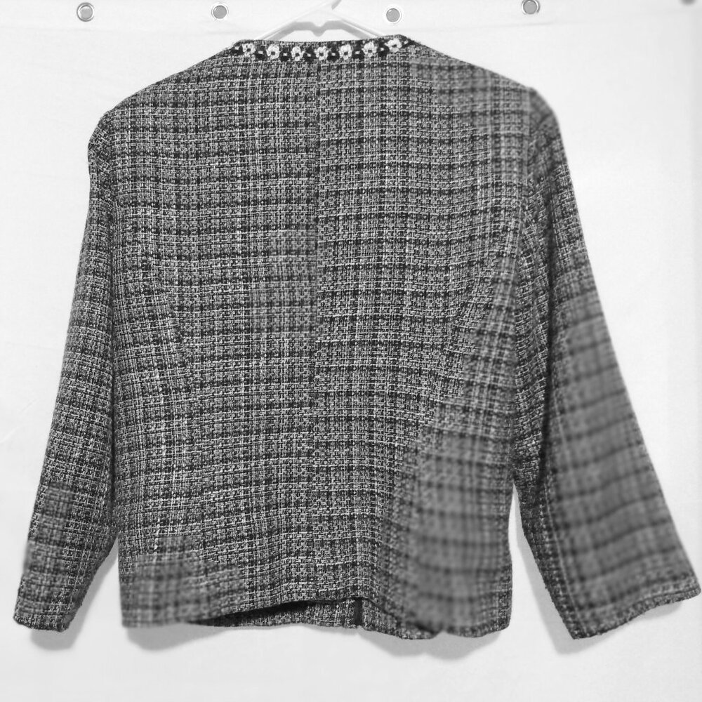 Spenser Jeremy Embellished Tweed Jacket 14 Cottagecore Parisian Chic Elegant - Picture 5 of 5